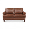Hydeline Sarina Leather Loveseat - Brown