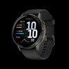 Garmin Venu 4 45mm Slate Multisport Smartwatch - Performance Monitor, Fitness Age Estimate, Turn-by-Turn Navigation, SatIQ Tech, Voice Control