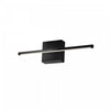 Dainolite Array LED Wall Sconce Horizontal 19w Matte Black White Acrylic Diffuser Lamp