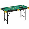 Soozier 55\" Folding Pool Table Set With Adjustable Height, Green