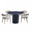 Aspen and Hathaway Modern Industry Chic 5-Piece Dining Set in Gold Dust and Black