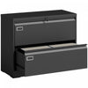 HOMCOM Lateral File Cabinet Steel Filing Cabinet for A4 Letter Legal Black