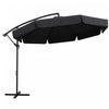 Outsunny 11ft Offset Hanging Patio Umbrella For Backyard, Black