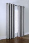 Habitat Linum Light Grey Light Filtering Grommet Curtain Panel - 50 x 95
