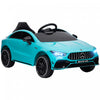 Qaba Mercedes-amg Cla 45 Licensed 12v Powered Ride-On Car, Battery Powered Kids Electric Car With Remote Control, Transport Wheels, Spring Suspension, Led Lights, Music Horn, Light Blue