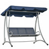 Outsunny 3 Person Patio Swing Bench Seats With Adjustable Canopy