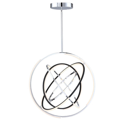 Trilogy Collection 32" Integrated LED Pendant - Polished Nickel|Luminaire suspendu de la collection Trilogy avec lumière à DEL intégrée de 32 po - nickel poli