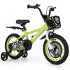 Costway 14\" Kid's Bike For 3-5 With Height-adjustable Handlebar & Saddle Handbrake Green
