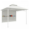 Outsunny 10' x 10' Patio Gazebo, Double Roof Outdoor Gazebo, Cream White