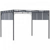 Outsunny 10' X 10' Retractable Pergola Canopy With Steel Frame, Outdoor Patio Gazebo For garden, lawn, backyard and deck - Dark Grey