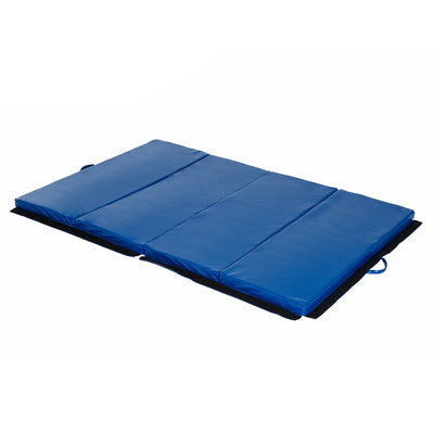 Soozier 4'x6'x2'' Folding Gymnastics Tumbling Mat, Exercise Mat With Carrying Handles For Yoga, Mma,|Soozier Tapis De Gymnastique Pliable 10,2 X 15,2 X 5,1 Cm, Tapis D'exercice Avec Poignees De Transpo