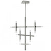 Dainolite Acasia Chandelier 42w Polished Chrome Frosted Acrylic Diffuser Lamp