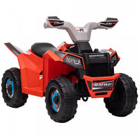 Aosom 6v Kids Atv Quad, Battery Powered Ride-On Electric Vehicle For Kids With Wear-resistant Wheels
