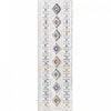 Lola Diamond Motif Shag Area Rug - 2'7\" x 8'