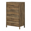 Gravity 5-drawer Chest - Natural Mango