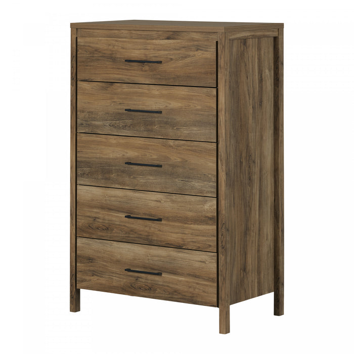 Gravity 5-drawer Chest - Natural Mango