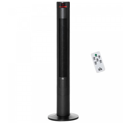 Homcom 46" Tower Fan With 4 Wind Modes And 3 Speeds|Homcom Ventilateur Tour De 46 Po Avec 4 Modes De Vent Et 3 Vitesses