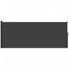 Outsunny 13' X 5' Retractable Side Awning, Garden Privacy Screen, Black