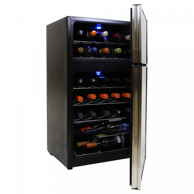 Koolatron 29 Bottle Dual Zone Compressor Wine Cellar|Cellier à compresseur Koolatron à 2 zones pour 29 bouteilles de vin