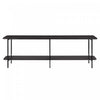 Celine Contemporary Modern 71\" Console Table in Black (2-Shelf)