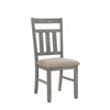 Turino Fabric Weathered Grey Dining Chair - Set of 2