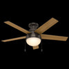 Anslee Low Profile Ceiling Fan with Light Fixture - Bronze