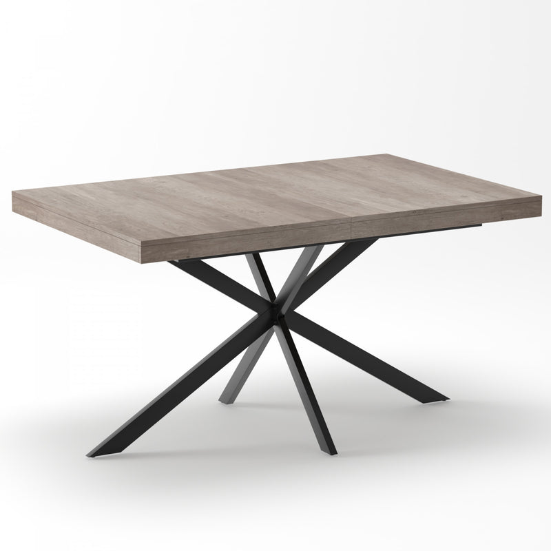 Ethan Retro Rectangular Extendable Dining Table with Hidden Storage ...