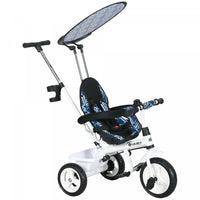 Qaba Kids Tricycle, 6 In 1 Push Bike Stroller With Removable Handlebar, Safety Fence And 5-point Har
