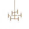 Dainolite Ava 12 Light Chandelier Small Vintage Bronze Finish Lamp
