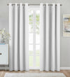 Thermaplus Kelly White Blackout Grommet Curtain Panel - 52 x 84