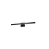 Dainolite Arandel Vanity Light 4\"d 18w LED Matte Black White Acrylic Diffuser Lamp