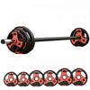 Soozier 44lbs Adjustable Barbell Weight Set for Home Gym Exercise