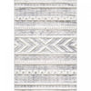 Lola Geo Moroccan Cream Shag Area Rug - 6'7\" x 9'6\"