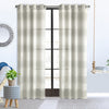 Paraiso Ivory Grey Grommet Curtain Panel - 52\" X 95\"
