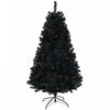 Homcom 6ft Artificial Christmas Tree With Auto Open, Steel Base, Black