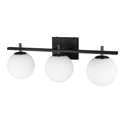 Dainolite Vivaldi 3 Light Vanity Light Matte Black Lamp|Lumière de coiffeuse Vivaldi de Dainolite avec fini noir mat et 3 ampoules