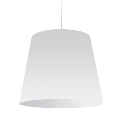 Dainolite Oversized Drum 1 Light Pendant Large White Shade Lamp|Grand luminaire suspendu de Dainolite avec très grand abat-jour cylindrique blanc et 1 ampoule