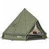 Outsunny Teepee Tent Waterproof 4-6 Person, Army Green
