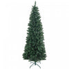 Homcom 7ft Tall Pencil Artificial Christmas Tree With Steel Base, Green