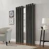 Edison Charcoal Grommet Curtain Panel - 52\" X 95\"