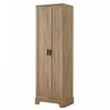 Liam Multi-Functional Storage Cabinet with Doors and Adjustable Shelves,Brown Accent Cabinet