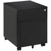 Vinsetto 2 Drawers File Cabinet On Wheels Lockable For Home Office