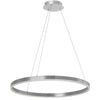 Dainolite Circulo Chandelier 34w Silver Finish White Acrylic Diffuser Lamp
