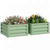 Outsunny 2' X 2' X 1' 2-pieces Raised Garden Bed, Light Green
