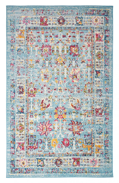 Jasmine Blue Rug 8'0" x 10'0" | Tapis Traditionnel Jasmine 8'0" x 10'0" en Bleu