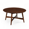Darren Round Coffee Table With X-cross Base - Walnut