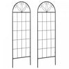 Outsunny Metal Garden Trellis Pack Of 2 For Climbing Plants, Black