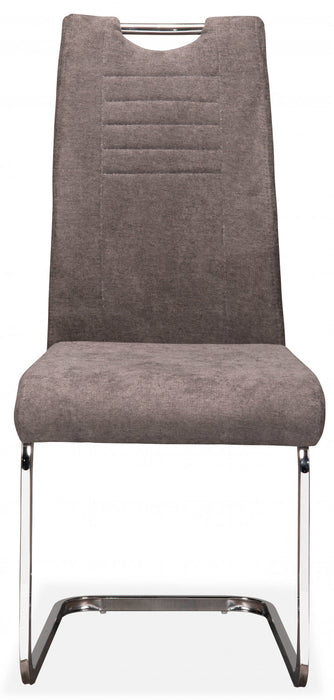 Dieppe Dining Chair, Grey Fabric (set Of 2)