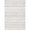 Lola Plaid Cream Shag Area Rug - 6'7\" x 9'6\"