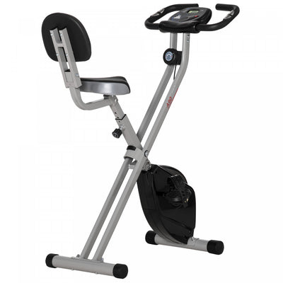 Soozier Foldable Exercise Bike With 8 Levels Of Magnetic Resistance, Indoor Stationary Bike, X Bike,|Soozier Velo D'exercice D'entrainement Vertical Pliable Avec 8 Niveaux De Resistance Magnetique Pour